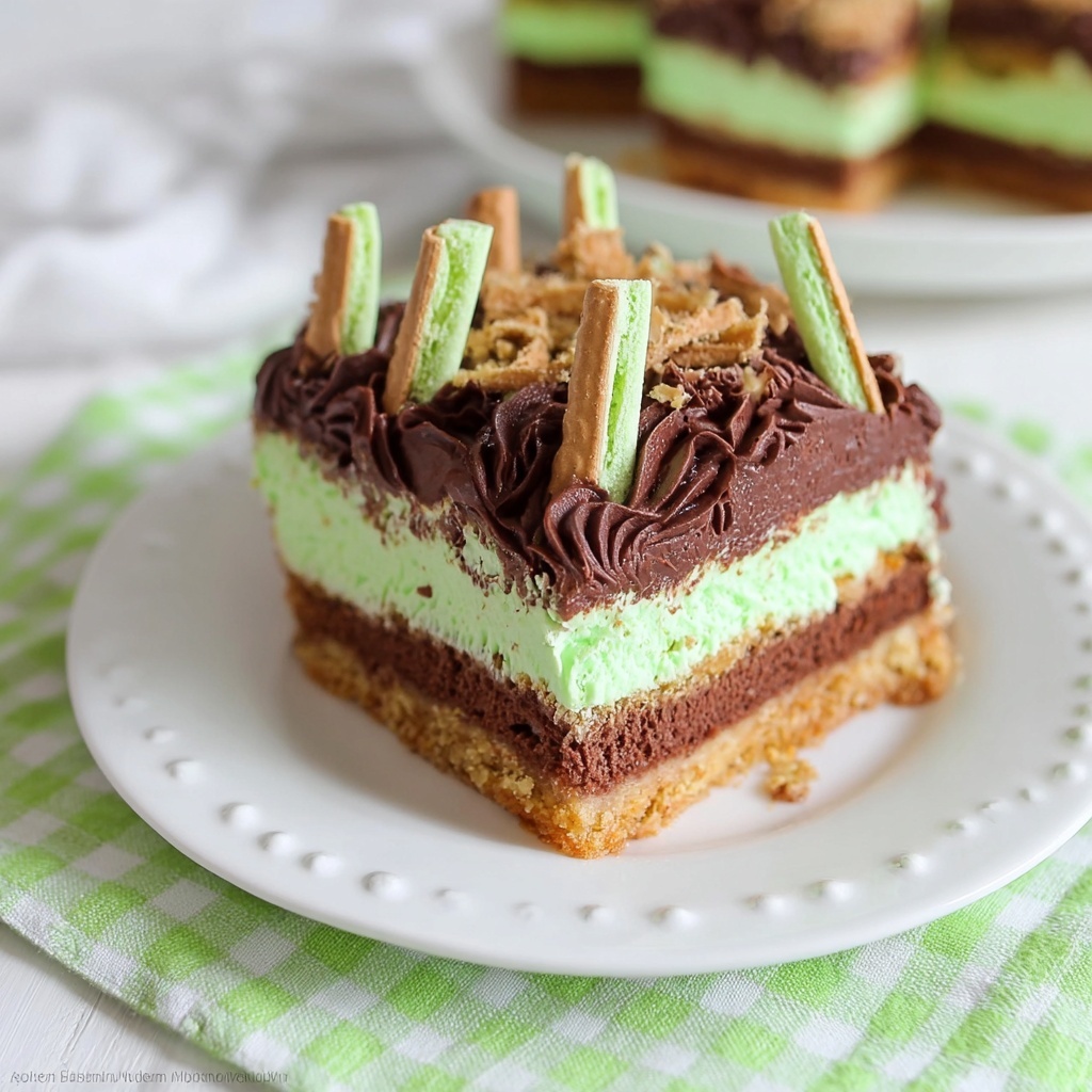 Kit Kat Chocolate Mint Cheesecake Recipe - Recipe Image