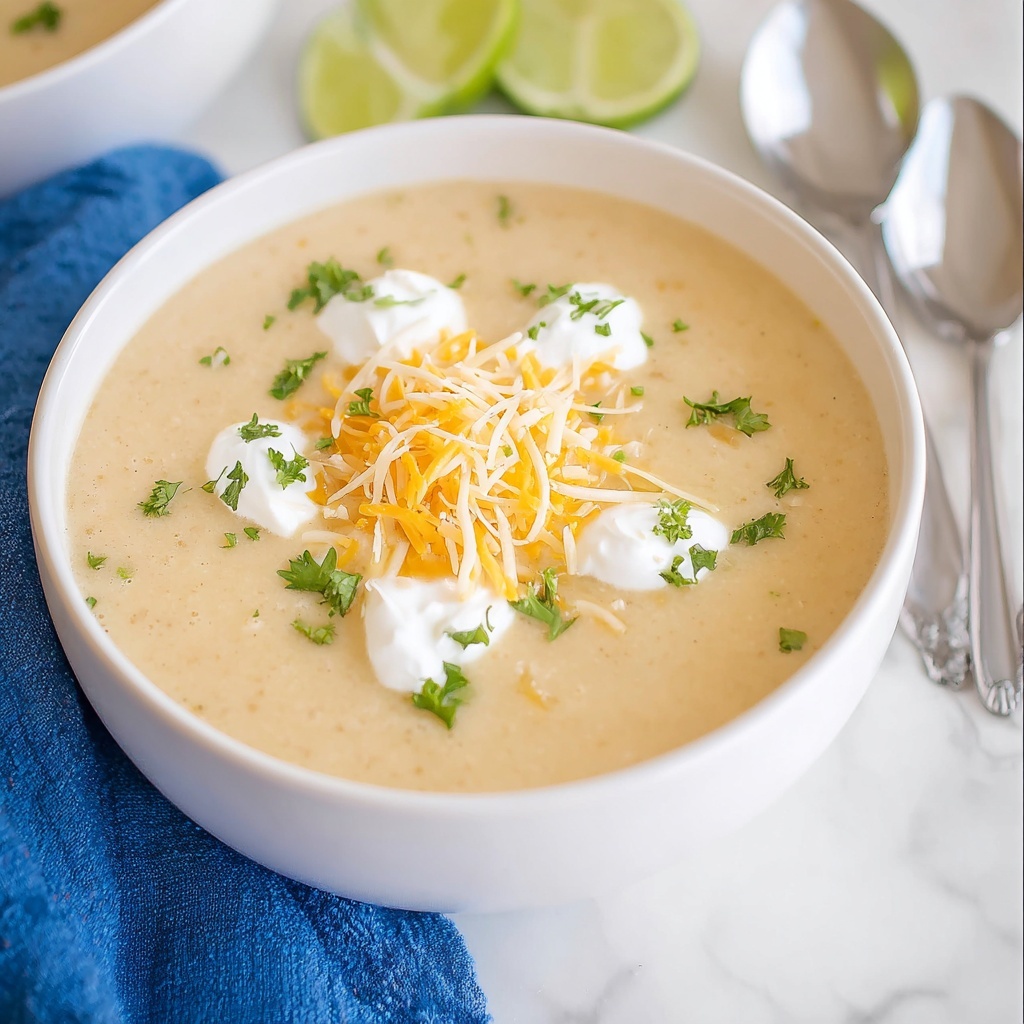 Green Chicken Enchilada Soup Recipe - Recipe Image