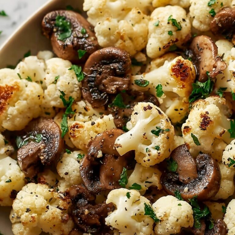 Savor the Flavor: Easy Garlic Cauliflower Mushroom Skillet Recipe
