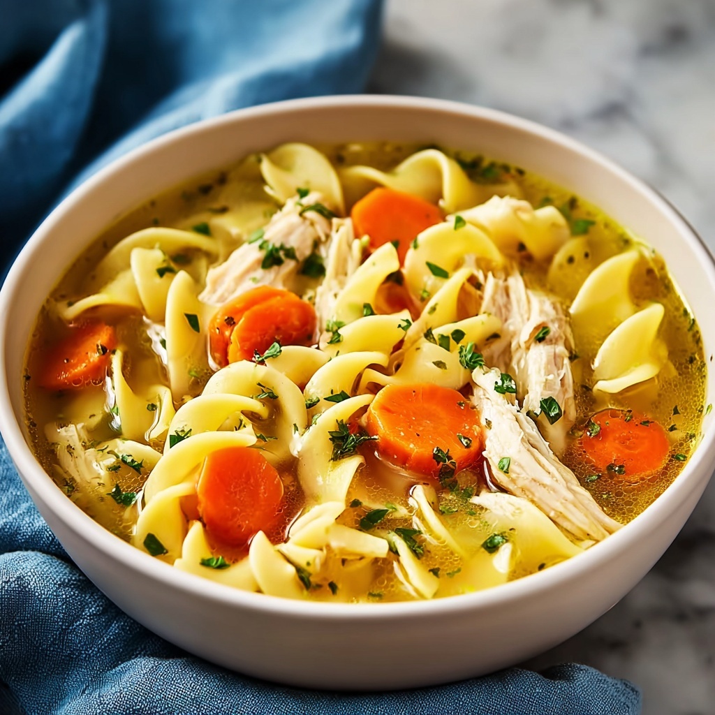 Comforting Classic Chicken Noodle Soup Recipe - Recipe Image