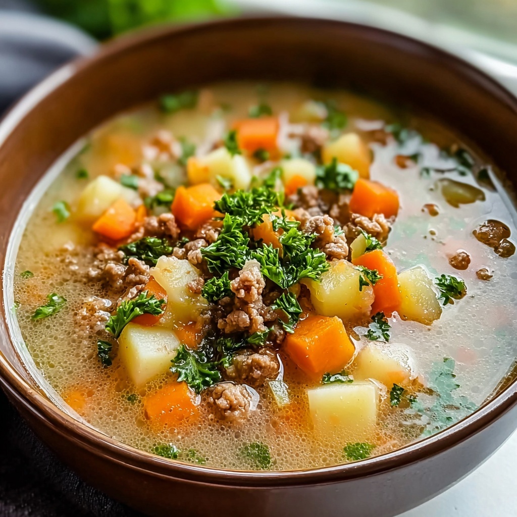 Heartwarming Ground Turkey Soup for Cozy Nights Recipe - Recipe Image