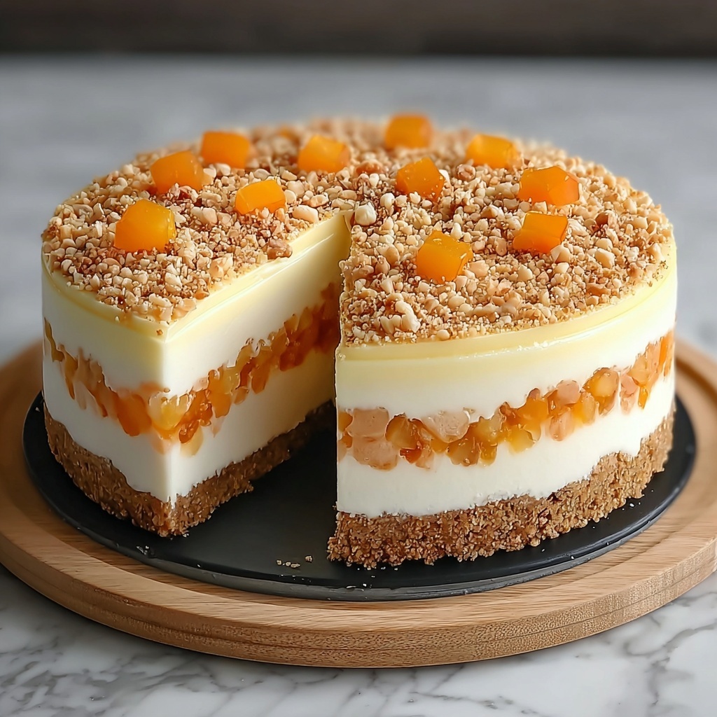 Irresistibly Creamy Carrot Cake Cheesecake Delight Recipe - Recipe Image