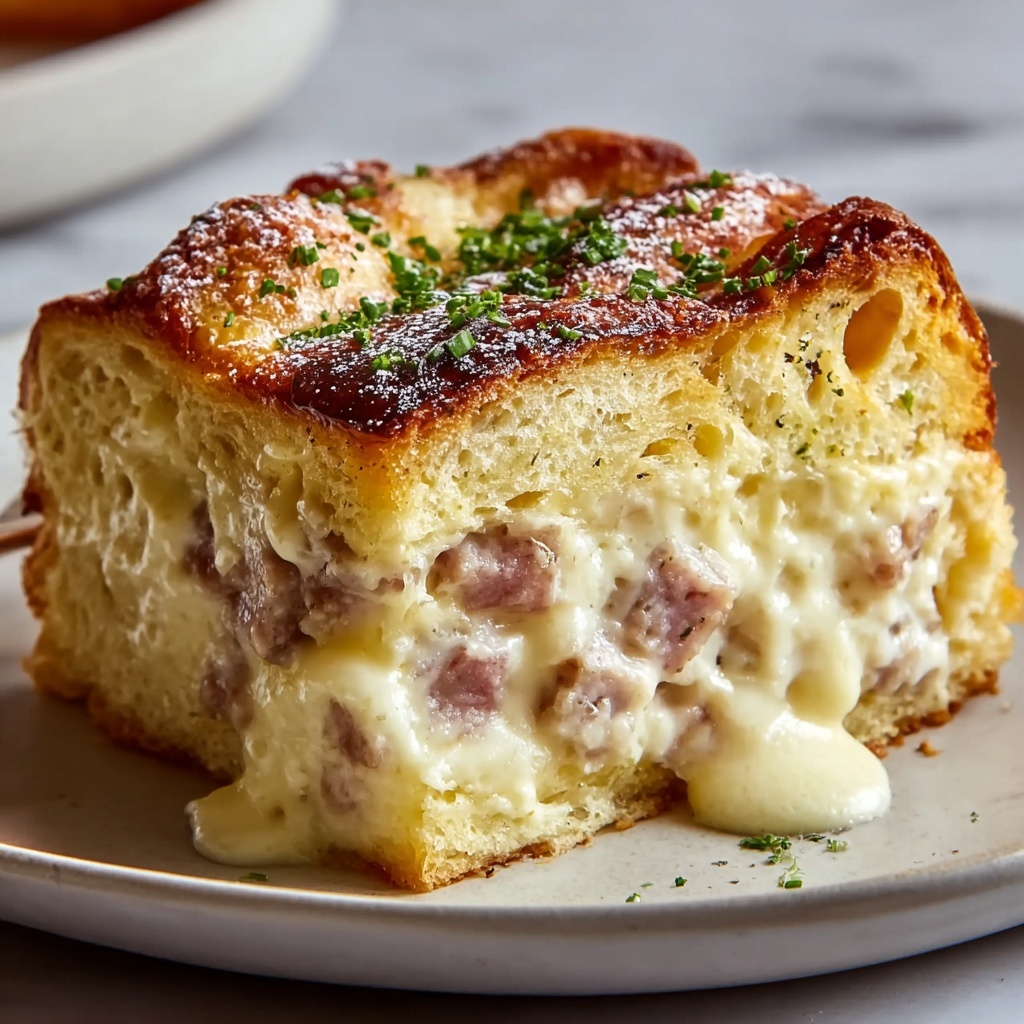 Irresistibly Sweet and Savory Monte Cristo Breakfast Casserole Recipe - Recipe Image