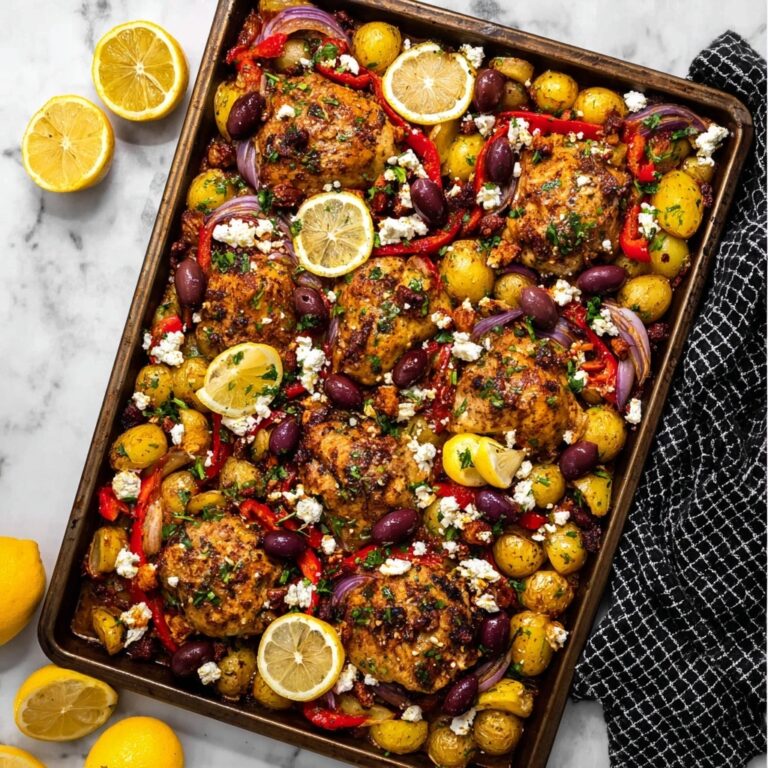 Sheet Pan Greek Chicken and Veggies Recipe