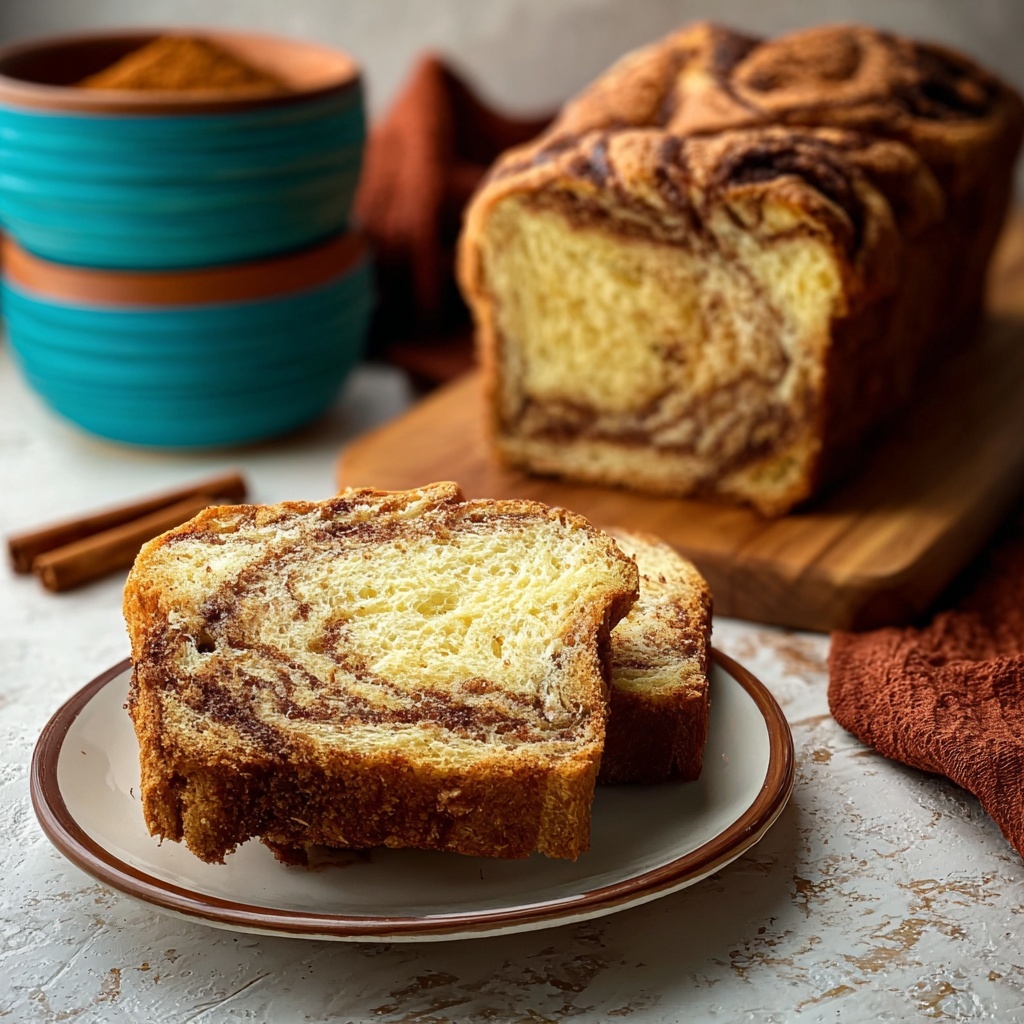 Warm Spiced Baked Cinnamon Bread Recipe - Recipe Image