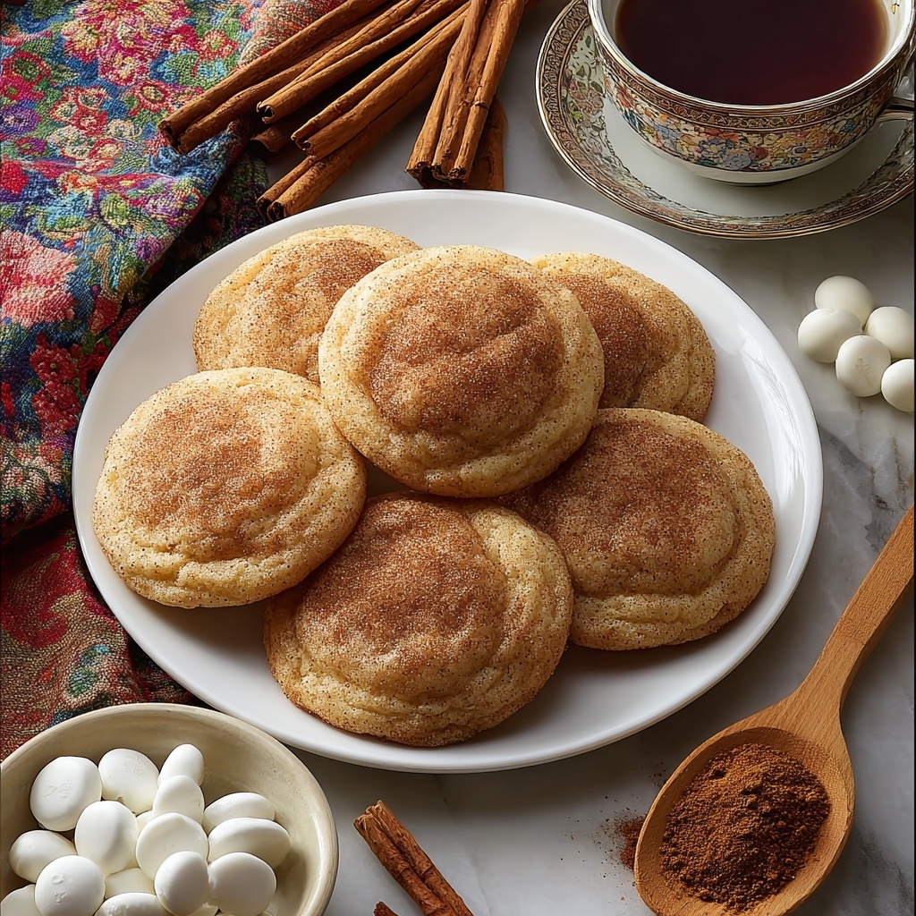 Chewy Brown Butter Snickerdoodle Cookies Recipe - Recipe Image