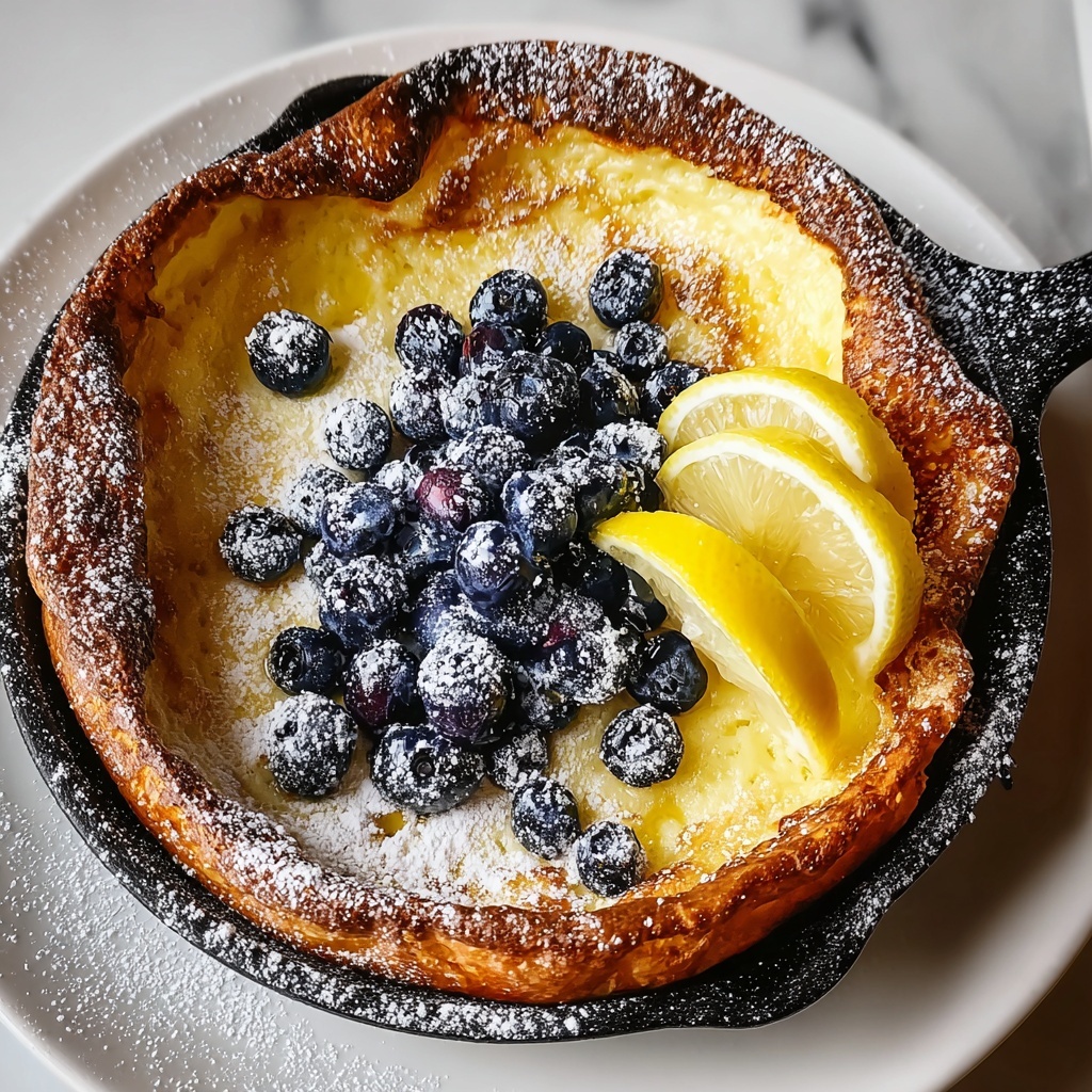 Fresh Lemon-Blueberry Dutch Baby Recipe - Recipe Image