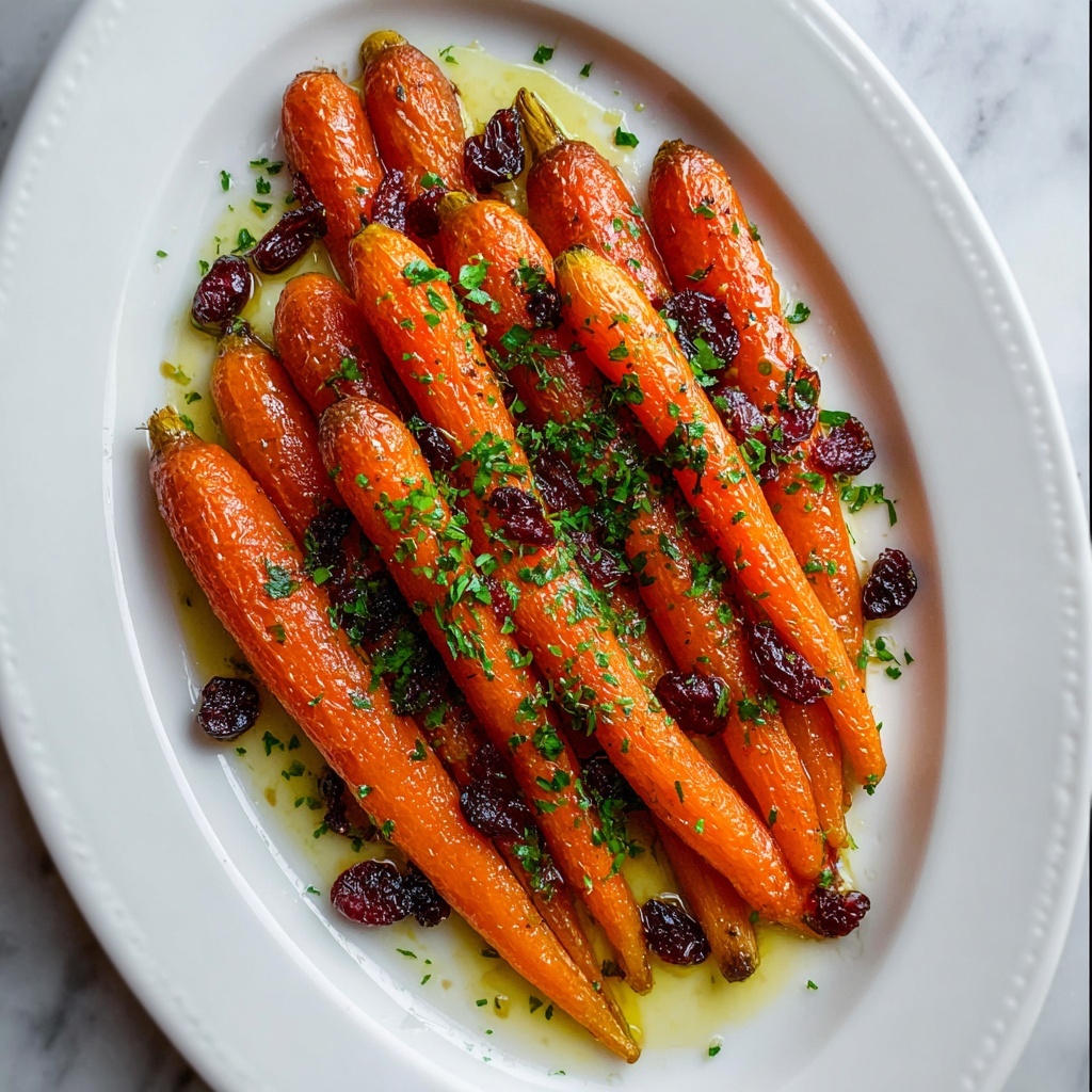 Maple Roasted Carrots with Cranberries Recipe - Recipe Image