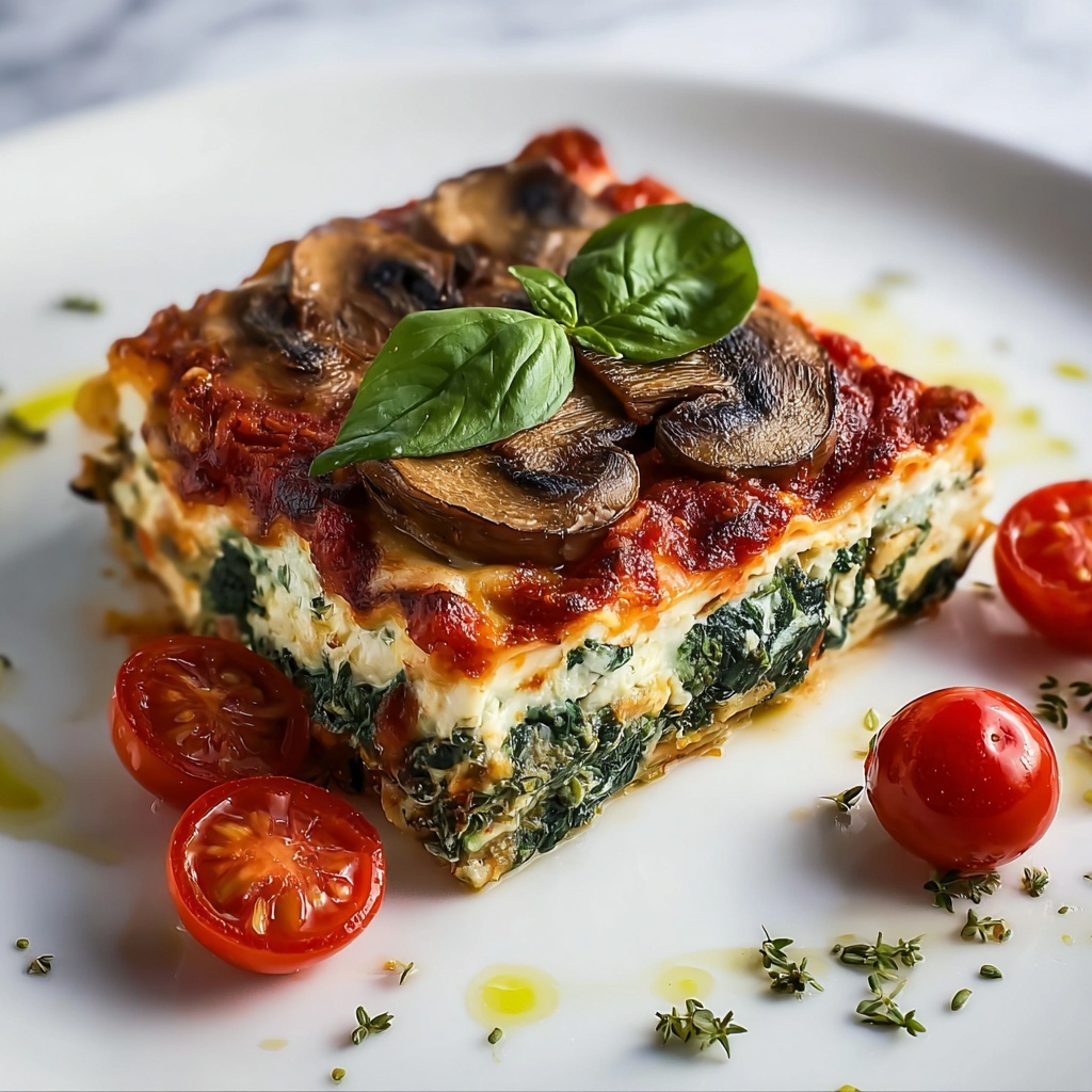 Vegan Spinach Lasagna Recipe - Recipe Image