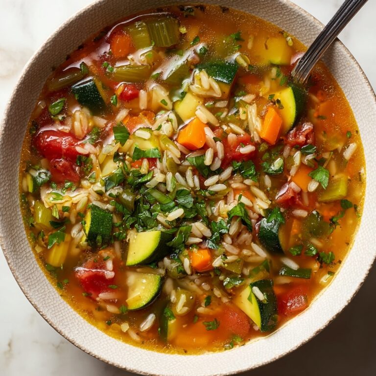 Healthy Vegetable Orzo Soup Recipe