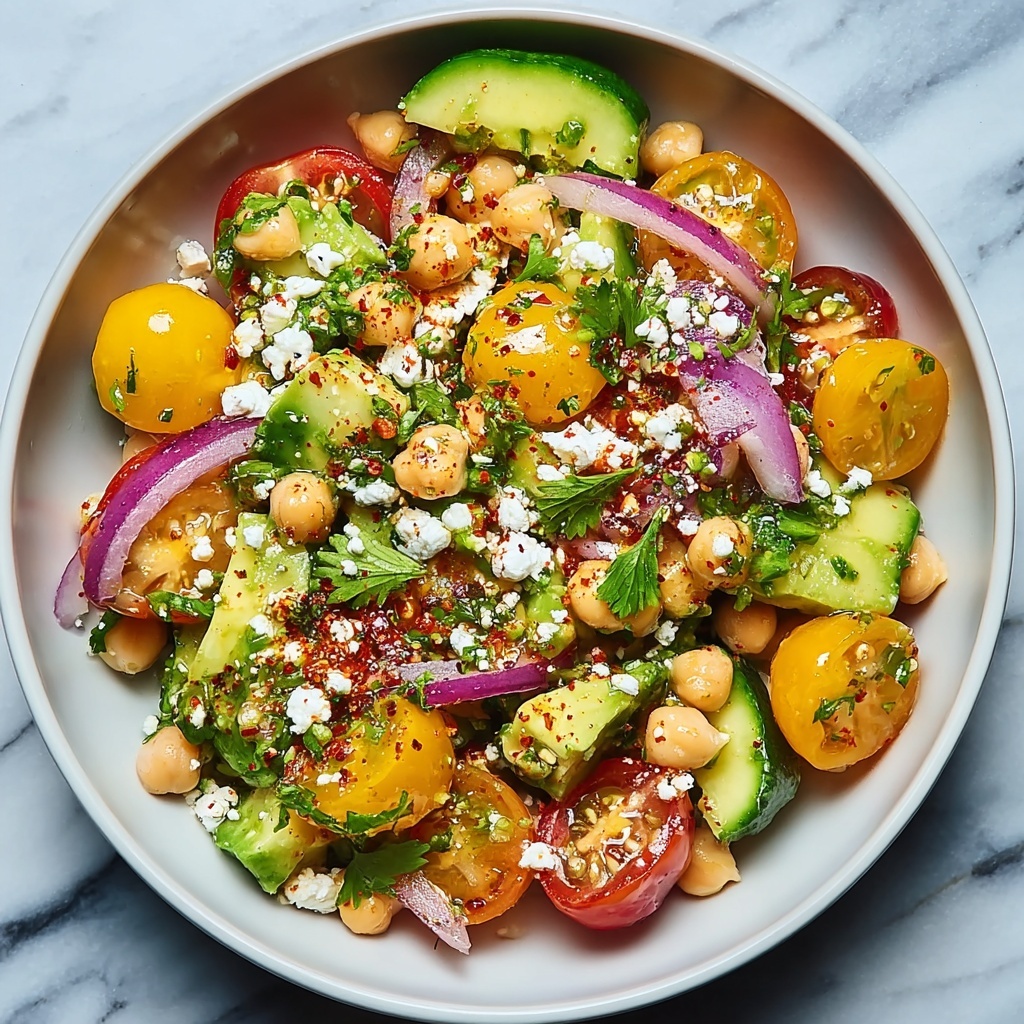 Refreshing Chickpea Avocado Salad Recipe - Recipe Image