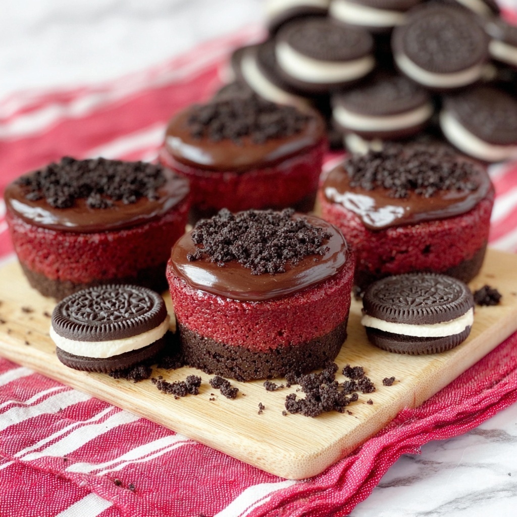 Mini Red Velvet Cheesecakes Recipe - Recipe Image