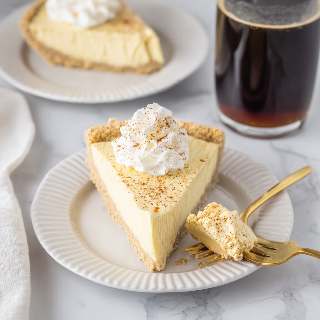 Eggnog Pie (No-Bake) Recipe - Recipe Image