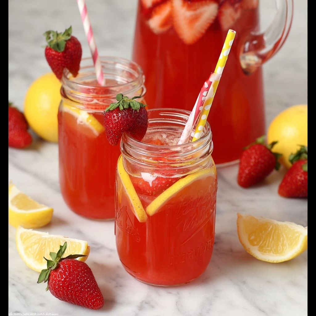 Strawberry Sweet Tea Recipe - Recipe Image