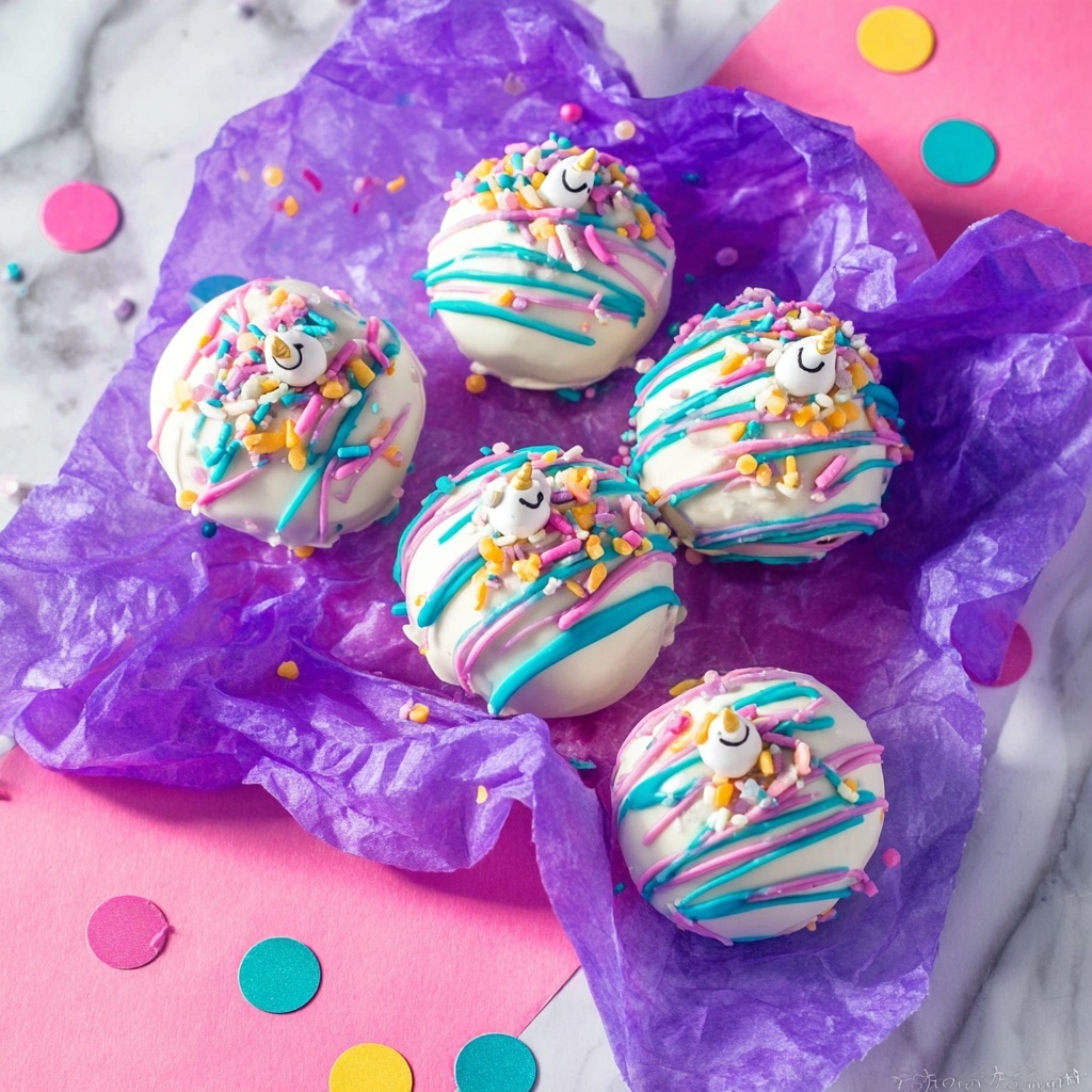 Unicorn Hot Chocolate Bombs Recipe - Recipe Image