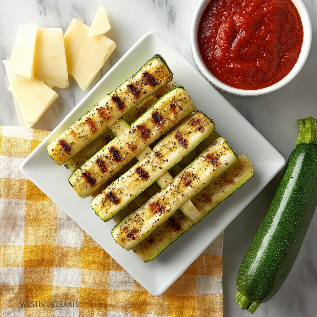 Baked Zucchini Spears with Garlic, Parmesan, and Oregano Recipe - Recipe Image