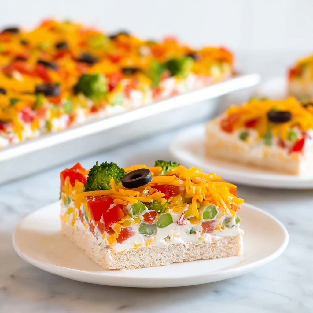 Crescent Roll Veggie Pizza Recipe - Recipe Image