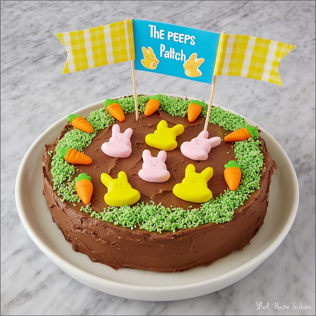 Bunny Peeps Brownies Recipe - Recipe Image