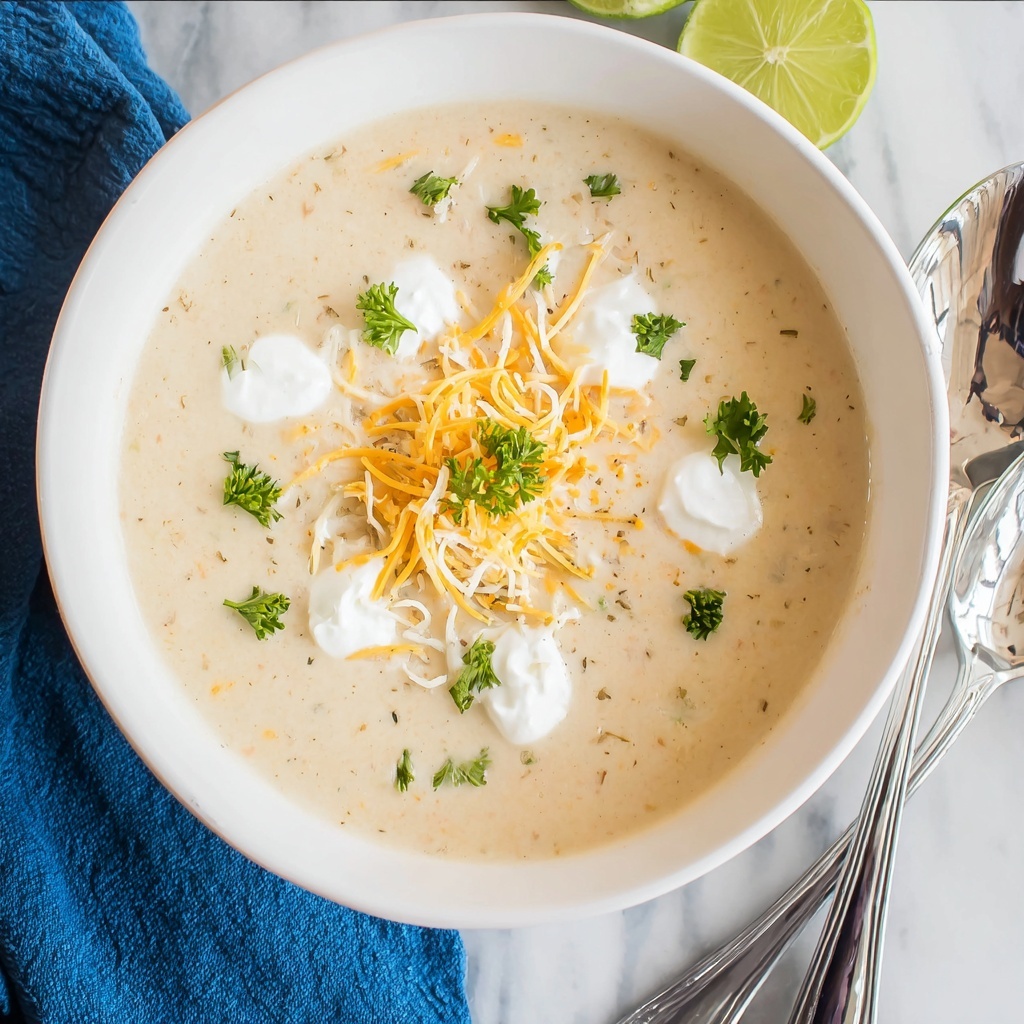 Green Chicken Enchilada Soup Recipe - Recipe Image