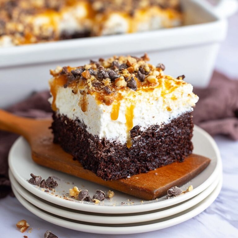 Chocolate Caramel Poke Cake Recipe