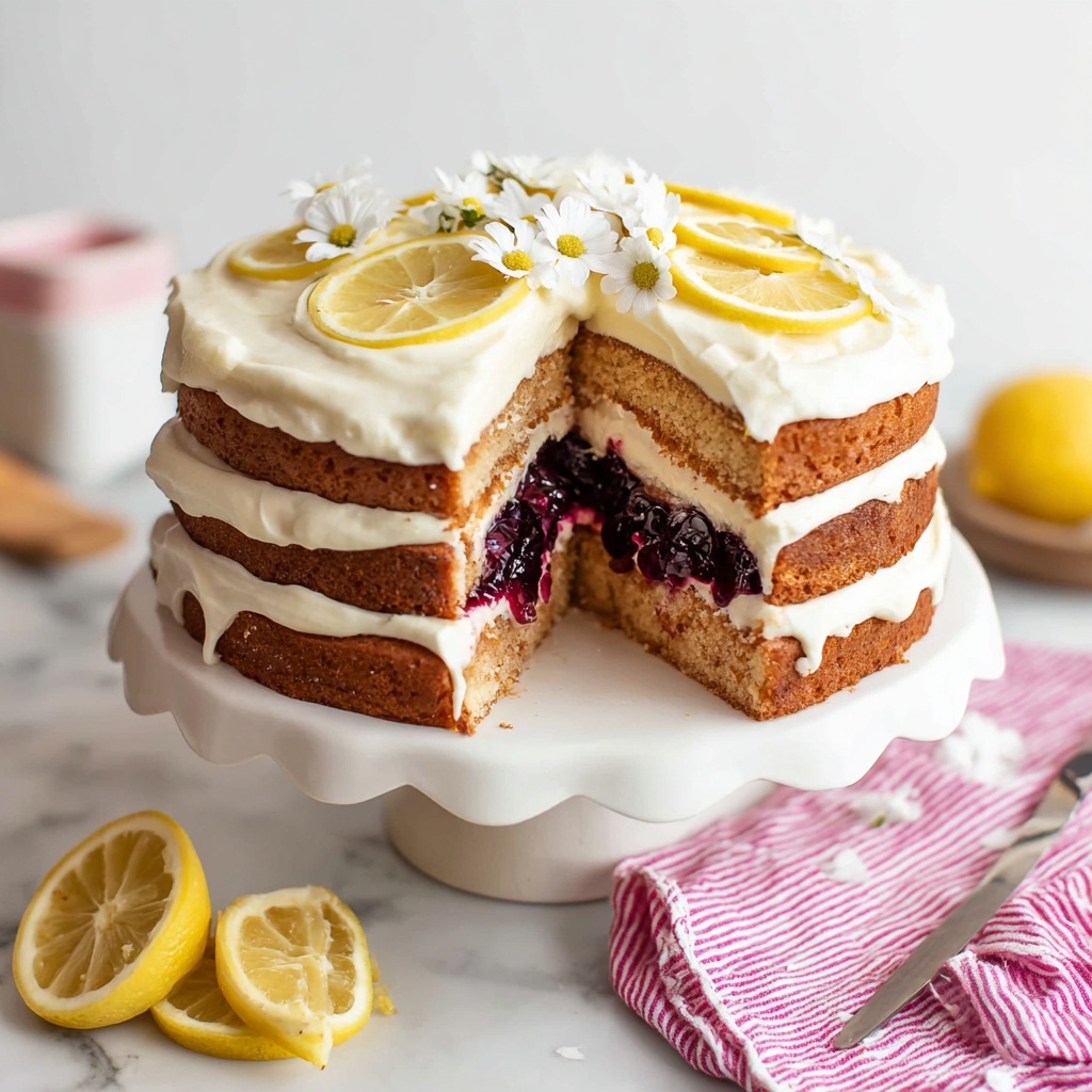 Lemon Blueberry Cake Recipe - Recipe Image