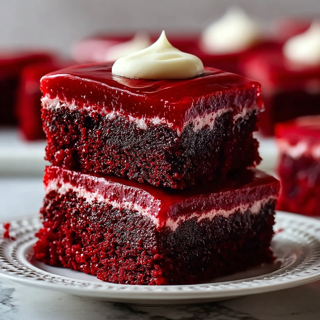 Irresistibly Fudgy Red Velvet Brownies Recipe for Chocolate Lovers Recipe - Recipe Image