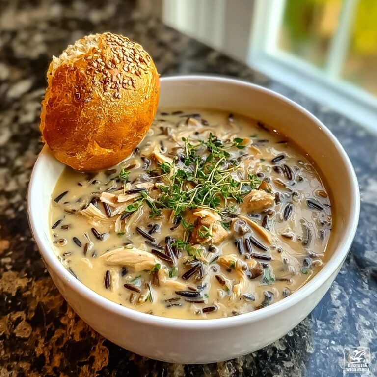 Creamy Mushroom Chicken & Wild Rice Soup Recipe