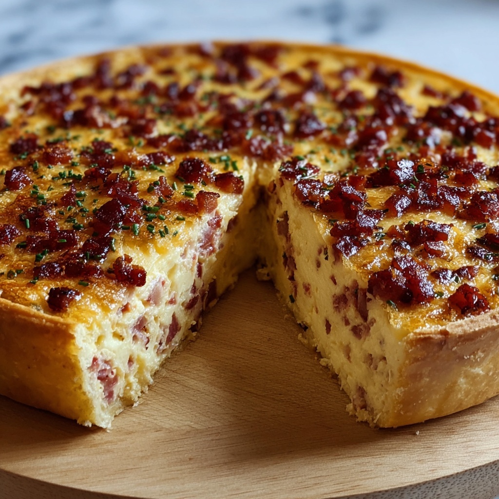 Irresistible Crustless Bacon & Cheese Quiche for Busy Mornings Recipe - Recipe Image