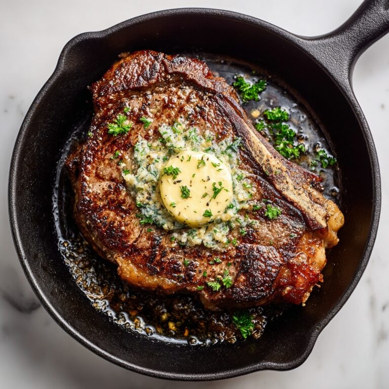 Oven-Baked Steak with Garlic Butter Recipe