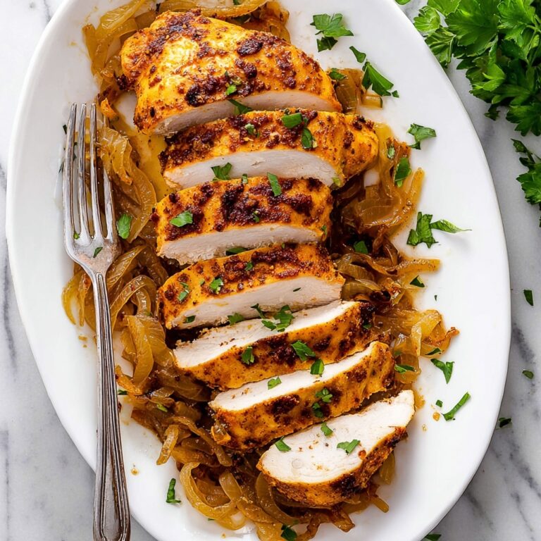 Baked Pork Tenderloin with Spiced Rub and Caramelized Onions Recipe