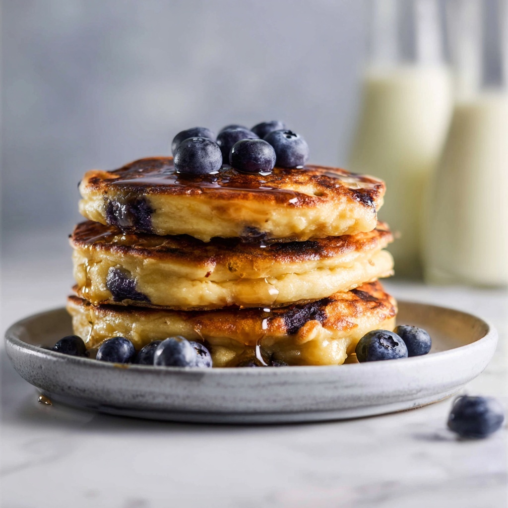 Blueberry Oatmeal Pancakes Recipe - Recipe Image