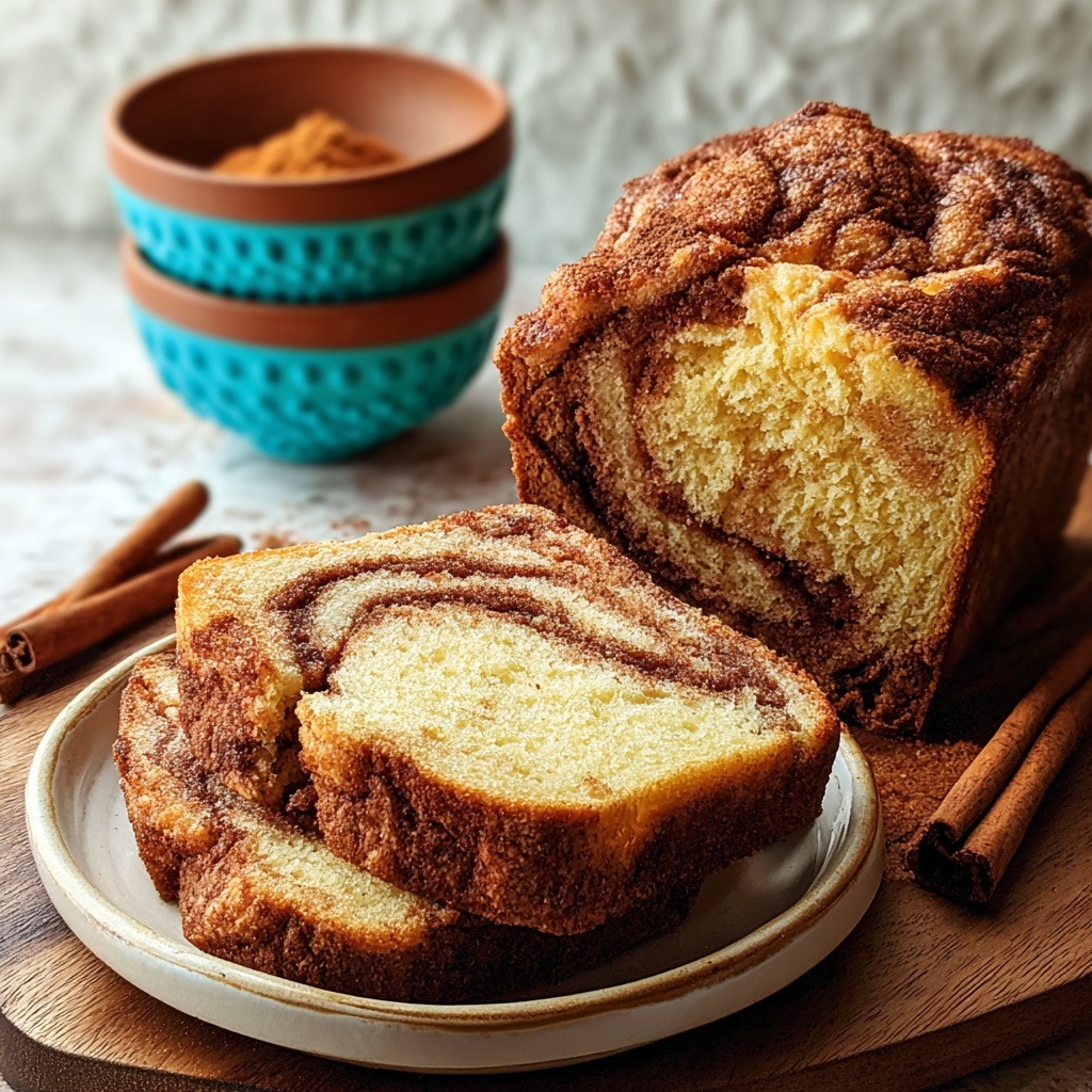 Warm Spiced Baked Cinnamon Bread Recipe - Recipe Image