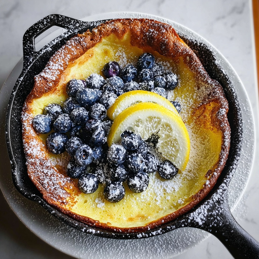 Fresh Lemon-Blueberry Dutch Baby Recipe - Recipe Image