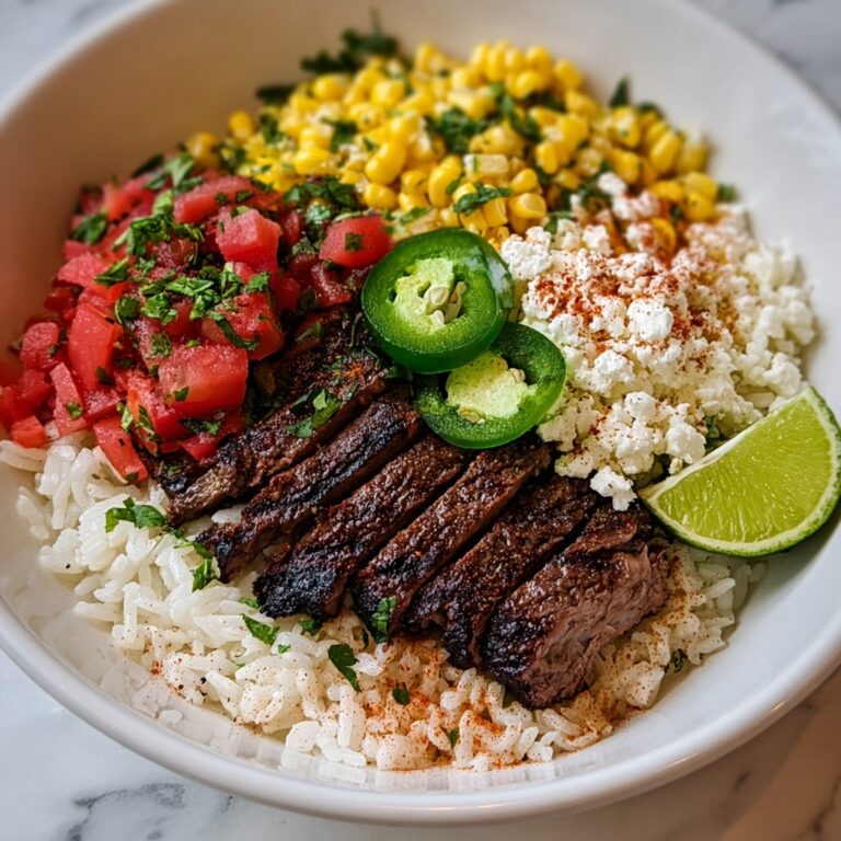 Steak & Queso White Rice Bowl Recipe