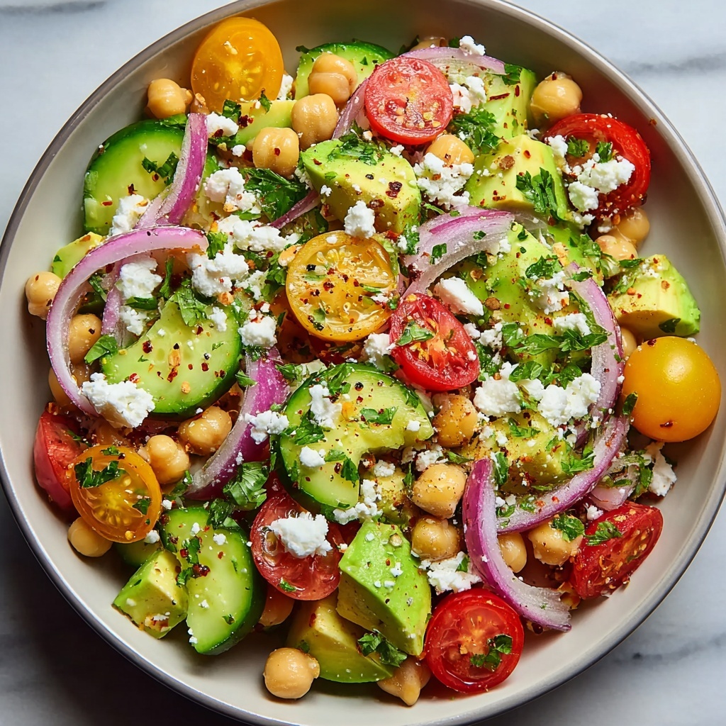 Refreshing Chickpea Avocado Salad Recipe - Recipe Image