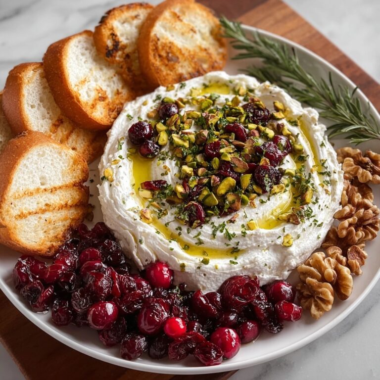 Whipped Feta Board with Roasted Pistachios & Cranberries Recipe