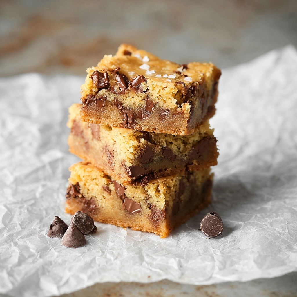 Salted Brown Butter Blondies Recipe - Recipe Image