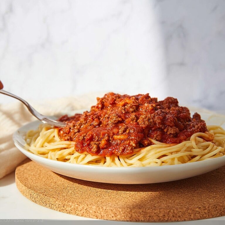 Homemade Spaghetti Meat Sauce Recipe