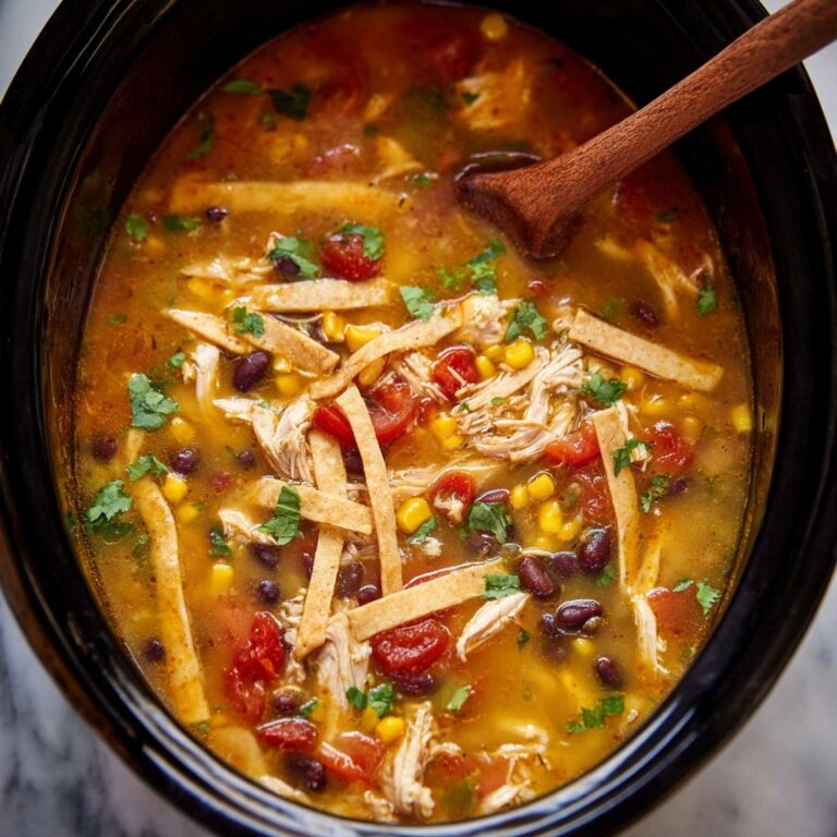 Slow Cooker Chicken Tortilla Soup Recipe