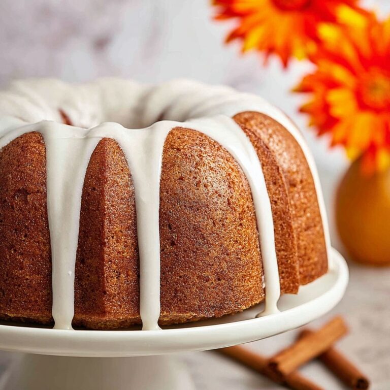 Pumpkin Bundt Cake with Spiced Glaze Recipe