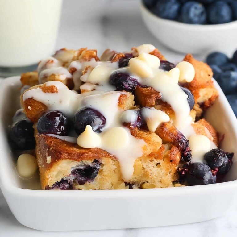 Blueberry White Chocolate Bread Pudding Recipe