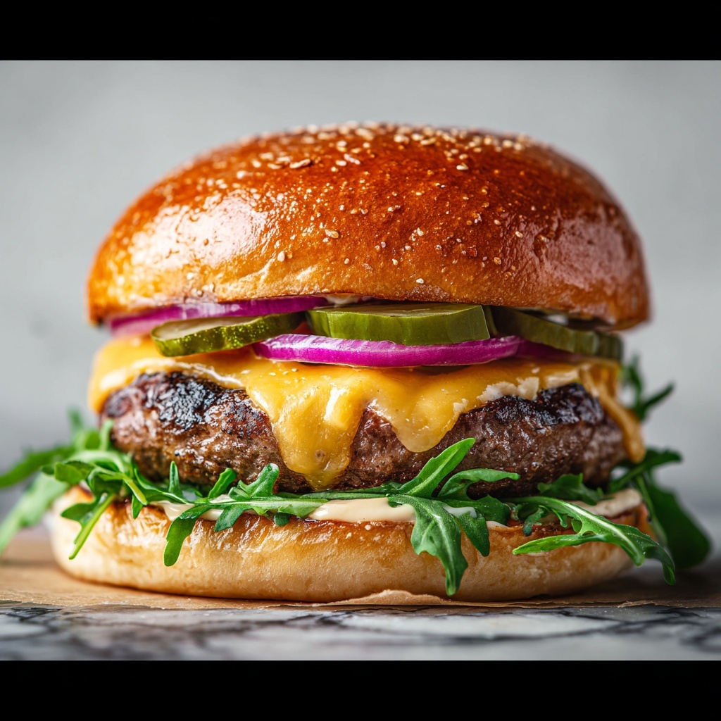 How to Make Juicy Air Fryer Hamburgers Recipe - Recipe Image