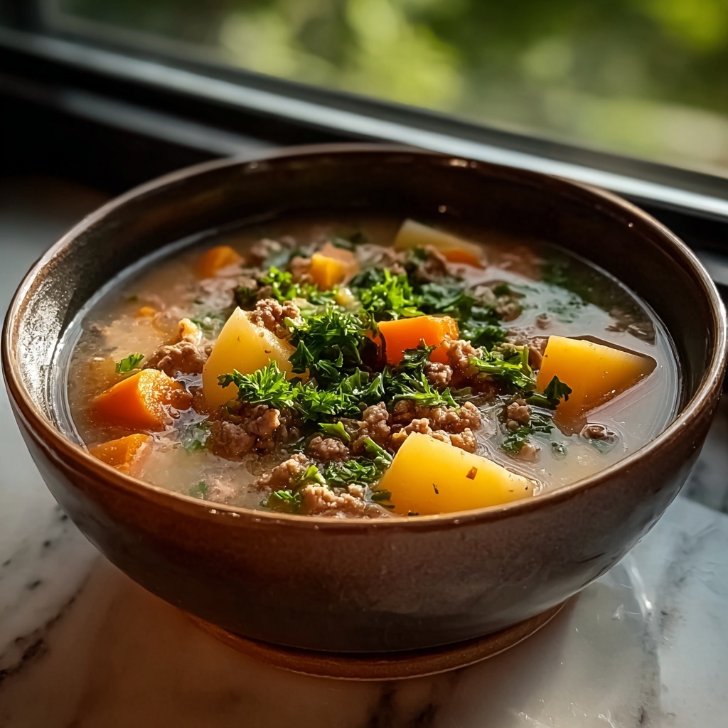 Heartwarming Ground Turkey Soup for Cozy Nights Recipe - Recipe Image
