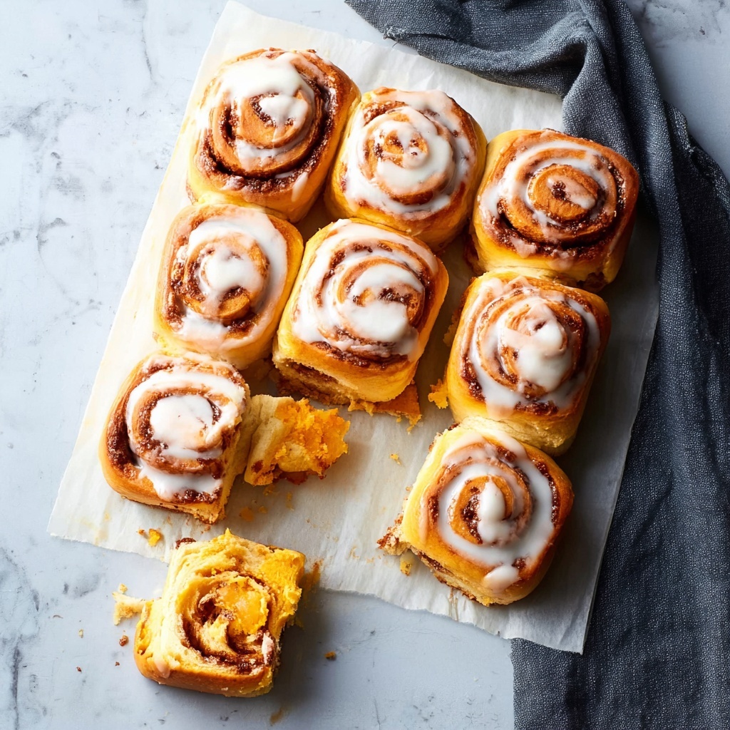 No Knead Pumpkin Cinnamon Rolls Recipe - Recipe Image
