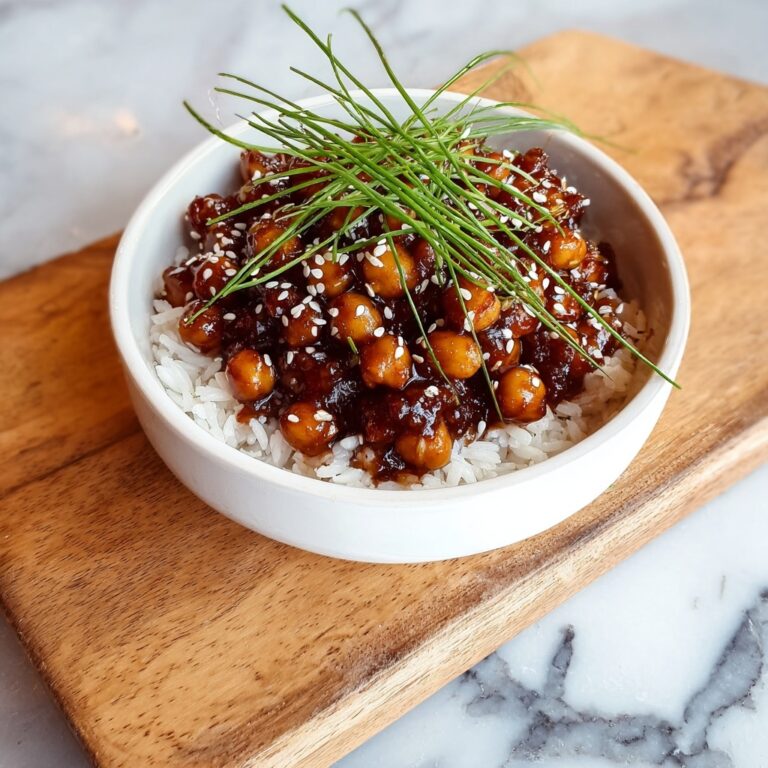 Vegan Sticky Sesame Chickpeas Recipe