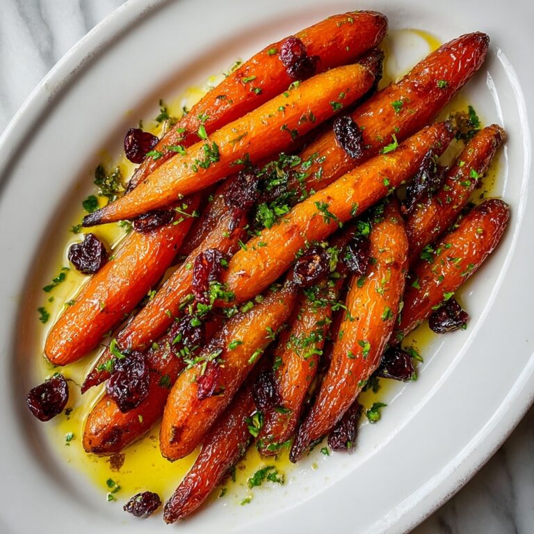 Maple Roasted Carrots with Cranberries Recipe