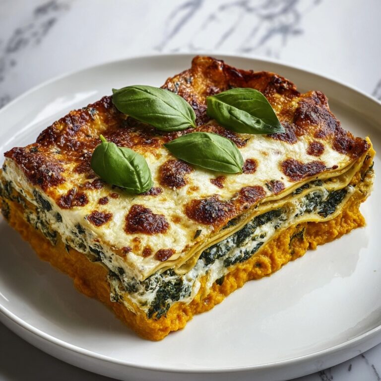Vegetarian Pumpkin Spinach Lasagna Recipe