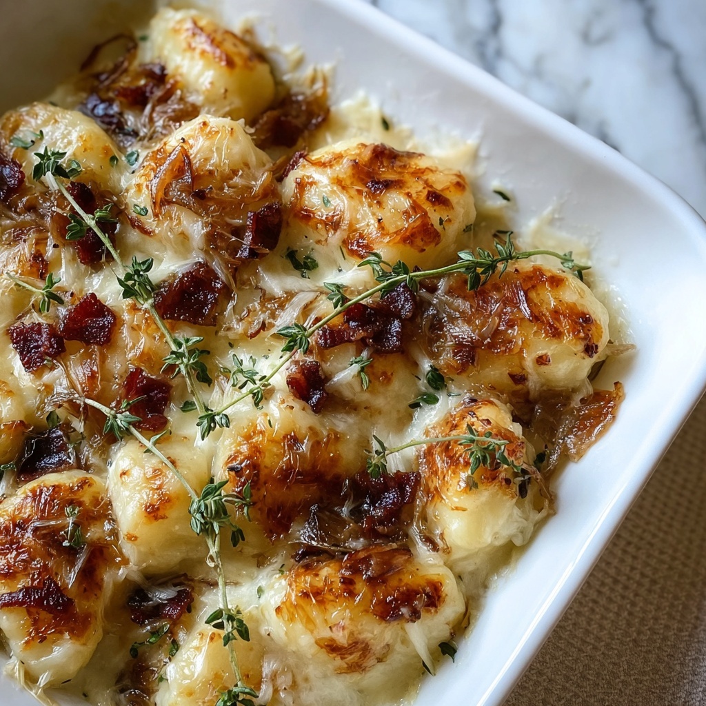 French Onion Gnocchi Bake Recipe - Recipe Image