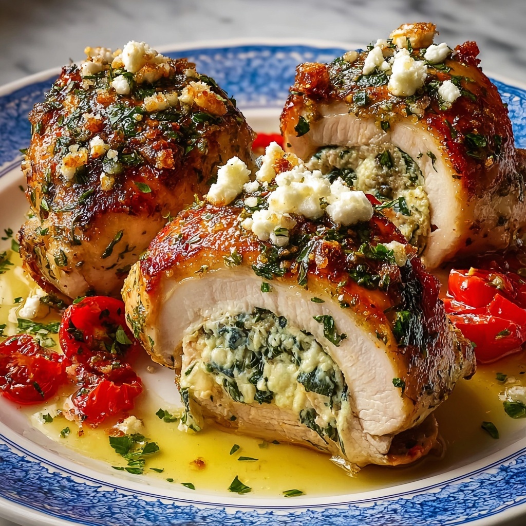 Herbed Ricotta Stuffed Chicken Rolls Recipe - Recipe Image