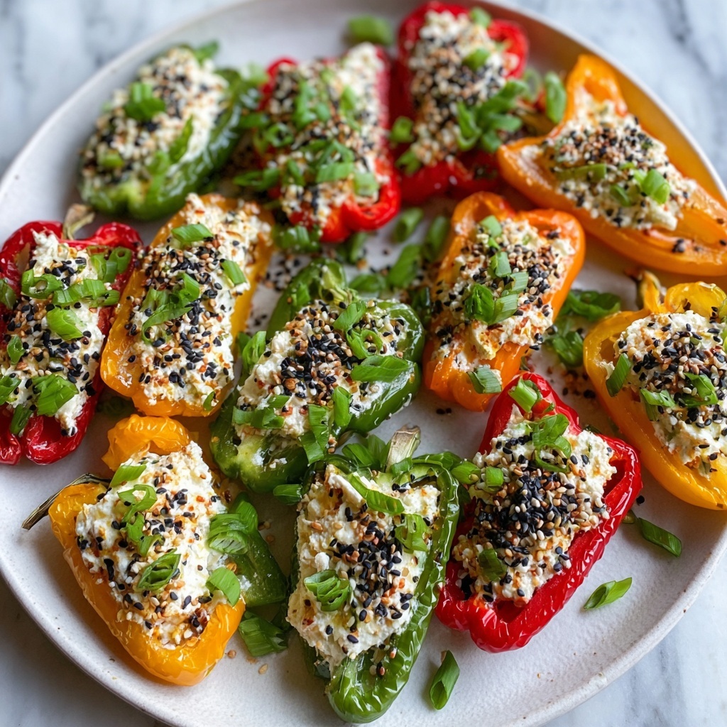 Everything Bagel Stuffed Mini Peppers Recipe - Recipe Image